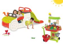 Klettergerüste Sets - Kletterset Adventure Car Smoby mit Rutsche und Gemüseständer mit 40 Zubehörteilen ab 24 Monaten_14