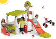 Centre de joacă - Set centru de joacă Fun Center Smoby cu tobogan şi babytaxiu Rider de la 24 luni_24