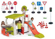 Hracie centrá -  NA PREKLAD - Centro de juegos Fun Center Smoby Con un tobogán de 150 cm, un semáfor automático y conos de carretera desde 24 meses._27