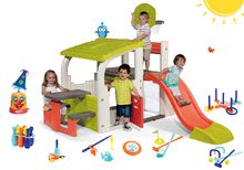 Centri di gioco - Set centro giochi divertimento  Fun Center Smoby con scivolo lungo 150 cm , polpo d'acqua che spruzza e 7 giochi sportivi_27