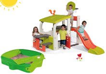 Spielzentren - Spielcenter-Set Fun Center Smoby mit Rutsche und Sandkasten Sandy mit Abdeckung ab 24 Monaten_0