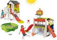 Centri di gioco - Set centro giochi divertimento  Fun Center Smoby con scivolo 150 cm casa su pilastri con sabbiera dai 24 mesi_51