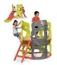 Preliezačky sety - Set preliezačka Multiactivity Climbing Tower Smoby s 3 lezeckými stenami so šmykľavkou a domček Priateľov s predzáhradkou a kuchynkou od 24 mes_0