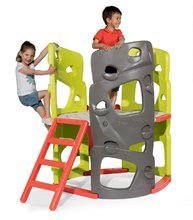 Klettergerüste Sets - Kletterset Multiactivity Climbing Tower Smoby mit 3 Kletterwänden mit Rutsche und Haus der Freunde mit Vorgarten und Küche ab 24 Monaten_4