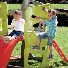 Klettergerüste Sets - Kletterset Multiactivity Climbing Tower Smoby mit 3 Kletterwänden mit Rutsche und Haus der Freunde mit Vorgarten und Küche ab 24 Monaten_2