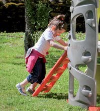 Plezala za otroke - Komplet plezalo Multiactivity Climbing Tower s plezalnimi stenami in toboganom Smoby in darilo nastavljiva gugalnica Activity Swing_5