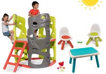 Preliezačky sety -  NA PREKLAD - Establece la escaladora Multiactivity Climbing Tower para trepar con el tobogán Smoby. Un mesa con dos sillas_23