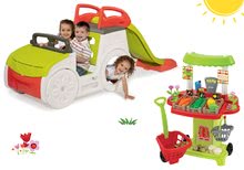 Klettergerüste Sets - Kletterset Adventure Car Smoby mit Rutsche und Gemüseständer mit 40 Zubehörteilen ab 24 Monaten_15