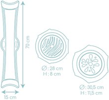 Šmykľavky sety - Set šmykľavka Toboggan Funny Smoby dĺžka 200 cm a dobrodružná dráha s vedro setom od 24 mes_33