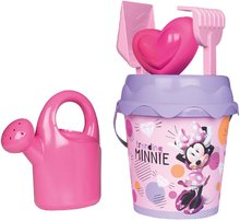 Găleți pentru nisip - Set găleată Minnie Garnished Bucket Smoby cu stropitoare 17 cm înălțime de la 18 luni_1