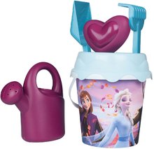 Găleți pentru nisip - Set găleată Frozen Garnished Bucket Smoby cu stropitoare 17 cm înălțime de la 18 luni_1