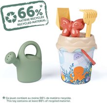 Vedra za pesek - Vedro set ekološki M. Bucket Green Smoby s kanglico 17 cm višina 100% recikliren od 18 mes_3