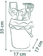 Vedierka do piesku - Vedro set ekologický M. Bucket Green Smoby s krhlou 17 cm výška 100% recyklovateľné od 18 mes_6