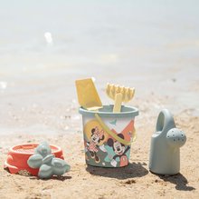 Secchi di sabbia - Set da spiaggia ecologico Mickey Garnished Bucket Green Smoby con annaffiatoio altezza 17 cm 100% riciclabile dai 18mesi SM862174_0