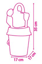 Sandeimer  - Eimer Set Gabby Garnished Bucket Box Smoby mit einer Höhe von 17 cm und ab 18 Monaten geeignet_0