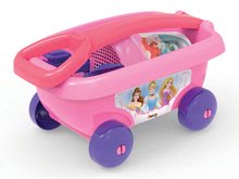 Homokozó talicskák - Húzható kiskocsi Disney Hercegnők Smoby vödör szettel homokozóba (vödör 18 cm) rózsaszín 18 hó-tól_0