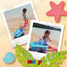Samokolnice za pesek - Otroški voziček za vlečenje Frozen Smoby s vedro setom za pesek z bleščicami (vedro višine 18 cm) od 18 meseca_3