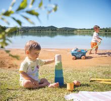 Samokolnice za pesek - Voziček za vlečenje iz sladkornega trsa Bio Sugar Cane Beach Cart Smoby z vedrom iz kolekcije Smoby Green 100% recikliren od 18 mes_7