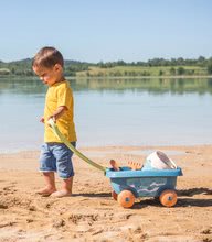 Roabe pentru nisip - Cărucior de tras din trestie de zahăr Bio Sugar Cane Beach Cart Smoby cu găleată -din colecția Smoby Green 100% reciclabil de la 18 luni_0