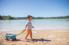 Kolečka do písku - Vozík na tahání z cukrové třtiny Bio Sugar Cane Beach Cart Smoby s kyblíkem z kolekce Smoby Green 100% recyklovatelné od 18 měs_5