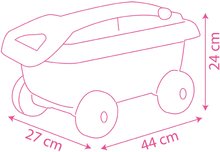 Csúszda szettek - Szett csúszda Toboggan XL Smoby vízsugárral 2,3 m és bébitaxi Scooter gumikerekekkel és kiskocsival_28