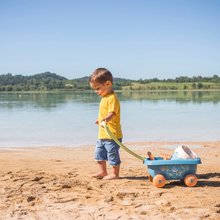 Fúriky do piesku - Vozík na ťahanie z cukrovej trstiny Ocean Bio Sugar Cane Beach Cart Smoby s vedrom - z kolekcie Smoby Green 100% recyklovateľné od 18 mes_1