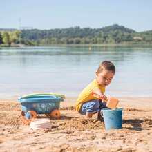 Kolečka do písku - Vozík na tahání z cukrové třtiny Ocean Bio Sugar Cane Beach Cart Smoby s kyblíčkem – z kolekce Smoby Green 100% recyklovatelné od 18 měsíců_2