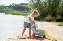 Schubkarren  - Schubarren zum Ziehen Unterwasserwelt Garnished beach Cart Green Smoby ökologisch mit Eimerset ab 18 Monaten_1