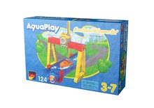 Bootsstraßen-Sets für Kinder - Wasserstraßen-Set Adventure Land AquaPlay Abenteuer unter dem Wasserfall spritzender Rutscher und Containerkran mit Schiffen_31