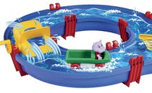 Wasserstraßen für Kinder - Wasserbahn Amphieset AquaPlay mit Wasserturbine und Nilpferd Wilma im Boot_0