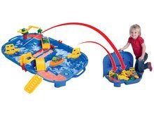 Vízi pályák gyerekeknek - Vízi pálya AquaPlay AmphieBox bőröndben Nils békával, Lotta kacsával és hajóval 3 évtől_1