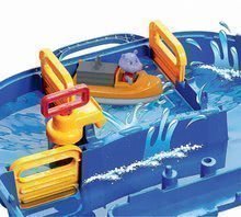 Vodne dráhy pre deti - Vodná dráha Aquaplay Lock Box v kufríku s hrošíkom Wilmou a priehradou s vodnou pumpou_1