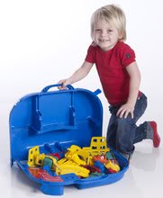 Tretfahrzeuge Sets für Kinder - Trettraktor-Set Jim Loader BIG mit Lader und Anhänger und Wasserbahn Aquaplay Lock Box im Koffer mit Booten_18