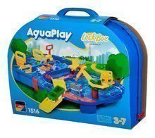 Piste acquatiche per bambini - Pista d'acqua  AquaPlay LockBox nella valigetta con l'ippopotamo Willma e diga con pompa d'acqua_18