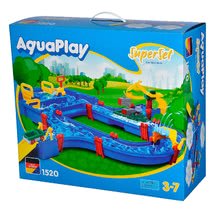 Wasserstraßen für Kinder - Wasserbahn Superset AquaPlay mit dem Nilpferd Willma und dem Damm mit einer Wasserpumpe_7