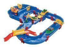 Wasserstrassen für Kinder - Wasserbahn MegaBridge AquaPlay mit Kapitän Bo, einem Damm mit Wasserpumpe und einer großen Brücke_0