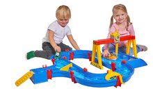 Bootsstraßen-Sets für Kinder - Wasserstraßen-Set Container Port Aquaplay mit einem beweglichen Containerkran und 3 Segelbooten als GESCHENK_0