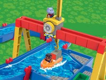 Vodne dráhy pre deti - Vodná dráha Container Port AquaPlay s pohyblivým kontajnerovým žeriavom s 2 figúrkami a mlynom_4