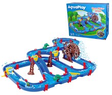 Vodne steze za otroke - Vodna steza Mega Water Wheel AquaPlay večnadstropna z vodnim mlinom in toboganom ladjicami figuricami in dodatki_0