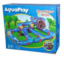 Piste de apă pentru copii - Pistă de apă Mega Water Wheel AquaPlay etajată cu o moară de apă și un tobogan cu bărci, figurine și accesorii_1