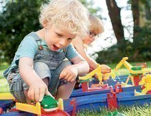 Wasserstraßen für Kinder - Wasserbahn Mountain Lake AquaPlay mit Berghöhle, Rutsche und Damm mit 2 Figuren_12