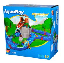 Wasserstraßen für Kinder - Wasserbahn Adventure Land AquaPlay Abenteuer unter einem Wasserfall und in einem Bergturm sowie mit der Wasserkanone auf der Insel_20