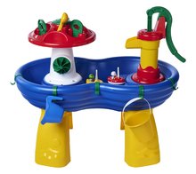 Piste de apă pentru copii - Pistă de apă măsuță Amphie World Waterway AquaPlay cu ciupercă de apă și pompă de apă cu barci și figurine cu accesorii_1