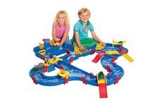 Wasserstraßen für Kinder - Wasserbahn Amphie World AquaPlay mit Damm, Pumpe und Brücken_0