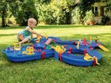 Wasserstraßen für Kinder - Wasserbahn Aquaplay Aquaplay 'n Go im Aktenkoffer mit Damm, Pumpe und 4 Figuren_0