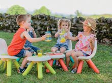 Dětský záhradní nábytek sety - Set stůl pro děti KidTable zelený Smoby se dvěma židlemi a stolkem s UV filtrem_9