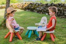 Dětský záhradní nábytek - Set židlí KidChair Smoby se stolkem (UV filtr) šedá modrá a šedý stolek od 18 měsíců_5