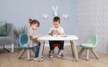 Detský záhradný nábytok - Stolička pre deti KidChair Storm Blue Smoby modrošedá s UV filtrom 50 kg nosnosť výška sedadla 27 cm od 18 mes_1