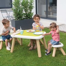 Mobilier de grădină pentru copii - Set scăunele KidChair Smoby cu măsuţă (filtru UV) gri de la 18 luni_0