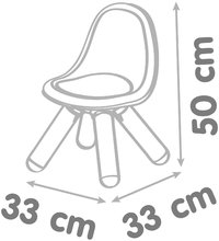 Detský záhradný nábytok sety - Set stôl pre deti KidTable zelený Smoby s dvoma stoličkami s UV filtrom_10